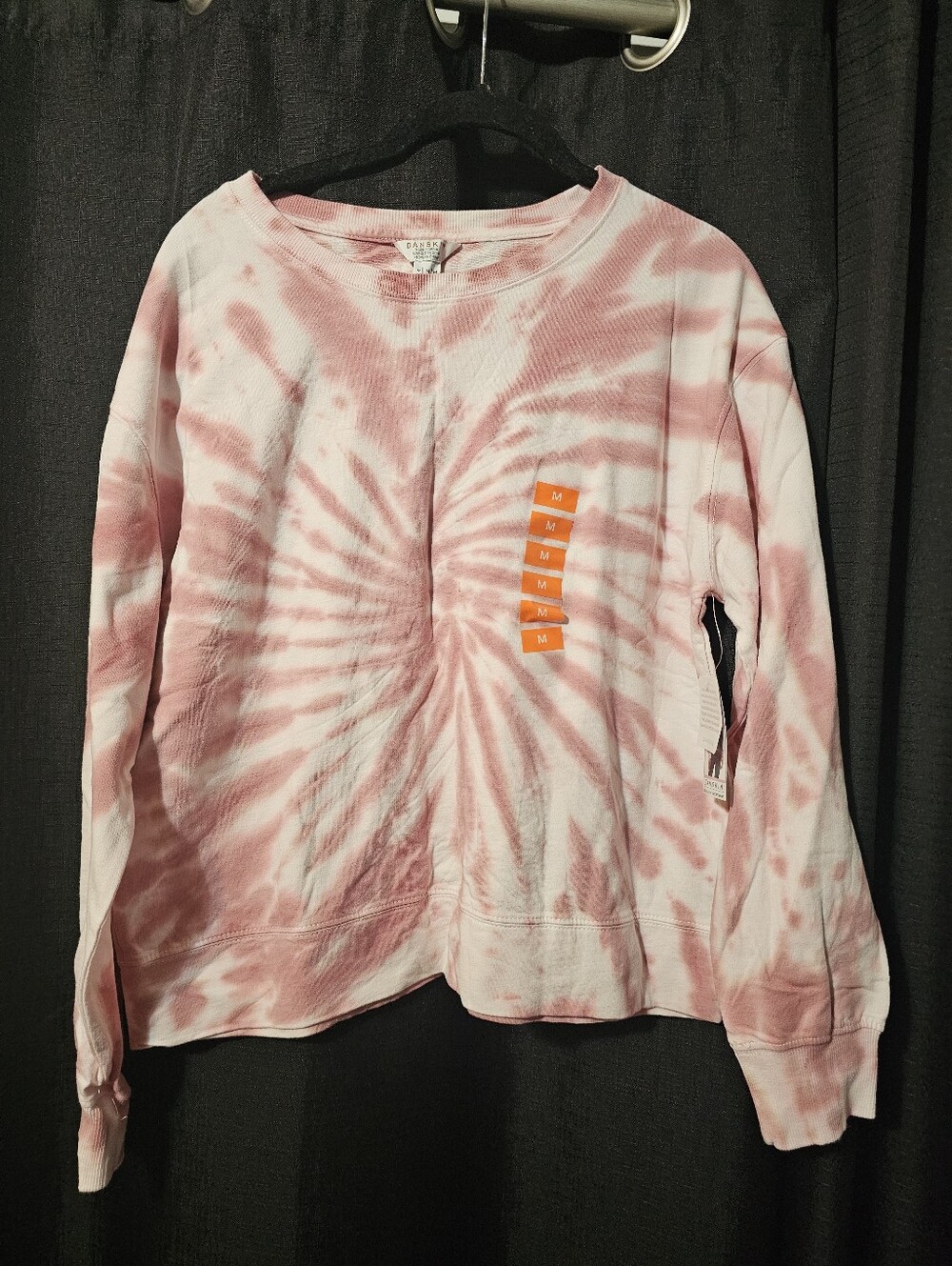 Danskin Mauve Rose Tie-Dye Sweatshirt Size M